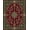 Burgundy, Pattern 2, variant on ODIKA 4'x6' Machine Washable Non-Slip Area Rug, Impressionist Brushstroke Waterfall Cascade Symphony High Traffic Rug, Pink, 664313