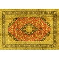 thumbnail image 1 of Ahgly Company Indoor Rectangle Medallion Yellow Traditional Area Rugs, 8' x 12', 1 of 4
