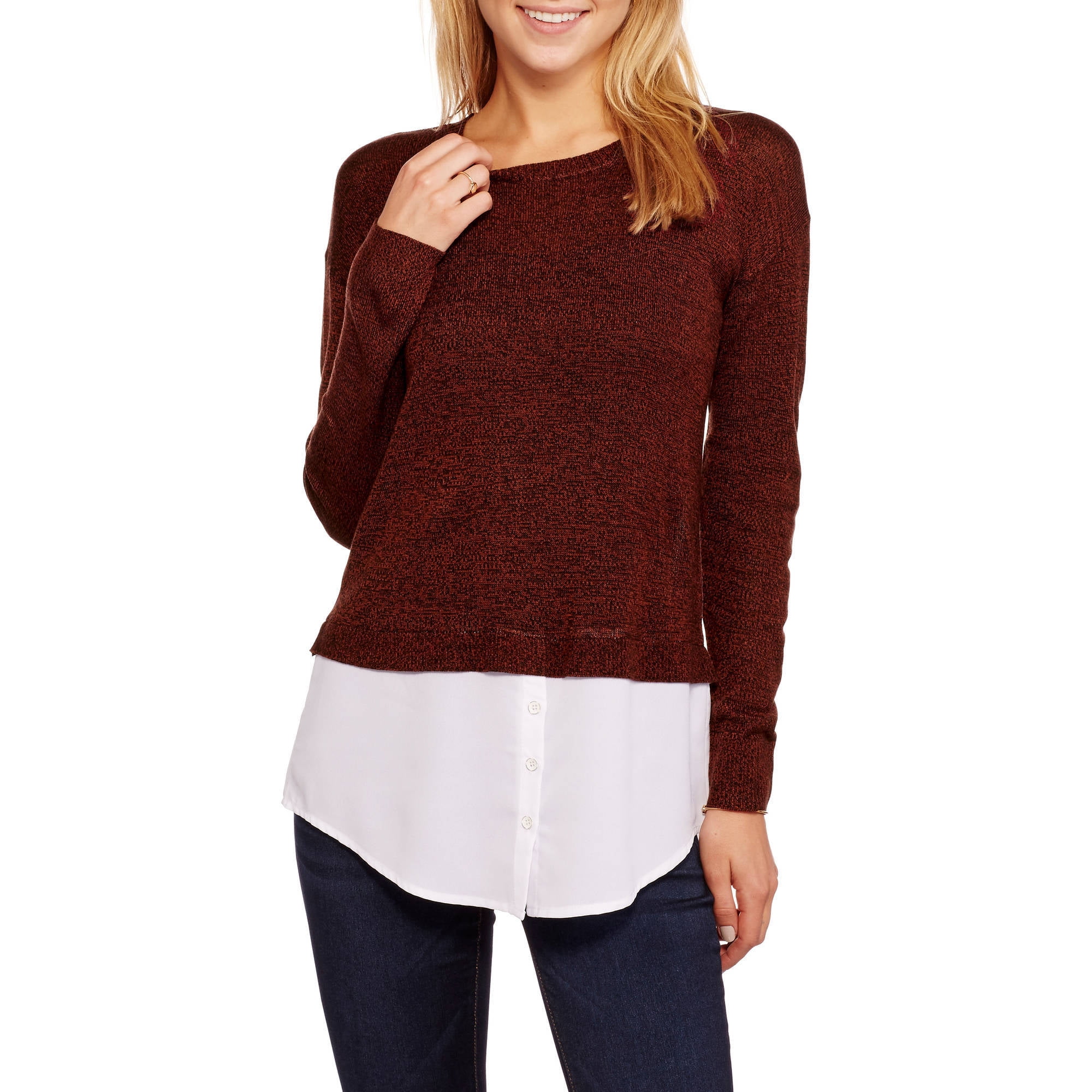 Concept's Womens 2Fer Sweater