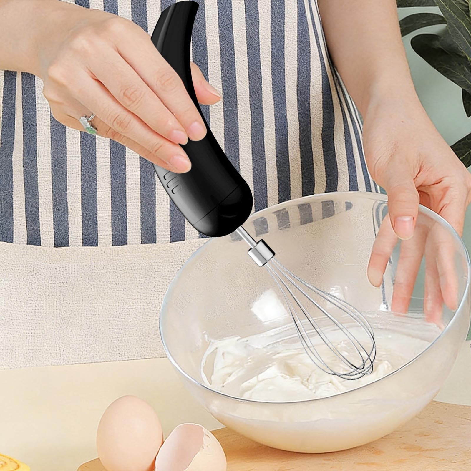 Specollect 4 Pcs Wireless Hand Mixer, Rechargeable Portable Egg Beater for Baking, for Cake Cream Eggs Batter Kitchen Cooking