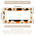 thumbnail image 3 of 1 Pcs Daisies License Plate Frame, License Plate Cover for Car Decorative Parts, Aluminum License Plate Bracket Holder Rust-Proof Weather-Proof for US Standard Car, 3 of 9