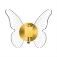 thumbnail image 1 of Lámpara de Pared LED de Mariposa Regulable de 10 W, Lámpara de Pared de Mariposa Dorada, Luz Simple , Decoración del Hogar de Lujo, 1 of 5