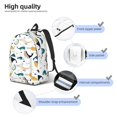 thumbnail image 5 of Balery Cute Whale Vintage Canvas Backpack for Men and Women - Large Capacity, Durable Travel Laptop Bag for School, Work, Hiking, and Outdoor Activities, 5 of 7