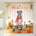 thumbnail image 3 of Happy Thanksgiving Great Dane with Turkey Pumpkins Autumn Vibes Shower Curtain Danes Dog Lover Gifts Waterproof Bathroom Bathtub Curtain - 12018, 3 of 5