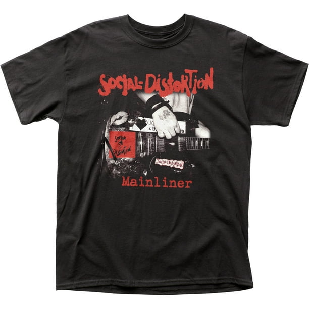 Distorsion Sociale 1978 Punk Rock Groupe Mainliner Album Cover Adulte T-Shirt Tee