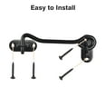 thumbnail image 5 of Aquaterior 6" Sliding Barn Door Black Lock Gate Latch Heavy Duty Metal Hook and Eye Cabin Hardware, 5 of 10
