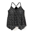 thumbnail image 4 of Swim 365 Women's Plus Size Longer-Length Draped Mesh Racerback Tankini Top, 4 of 5