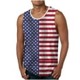 thumbnail image 1 of Hombres Impresión Casual sin Mangas Suéter Cuello Redondo Tanque Deportivo, 1 of 4
