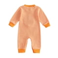 thumbnail image 7 of Gerichy Baby Halloween Outfit Newborn Boy Girl Waffle Embroidery Pumpkin Jumpsuit Long Sleeve Romper 0 3 6 9 12 18 Months Fall Winter Clothes, 7 of 7
