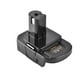 thumbnail image 1 of Adaptador Dm18Rl Para Ryobi 18V Convertidor Dewalt 20V Milwaukee 18V A Baterías Ryobi Con Puerto Usb Cateissary EL011301-00, 1 of 6