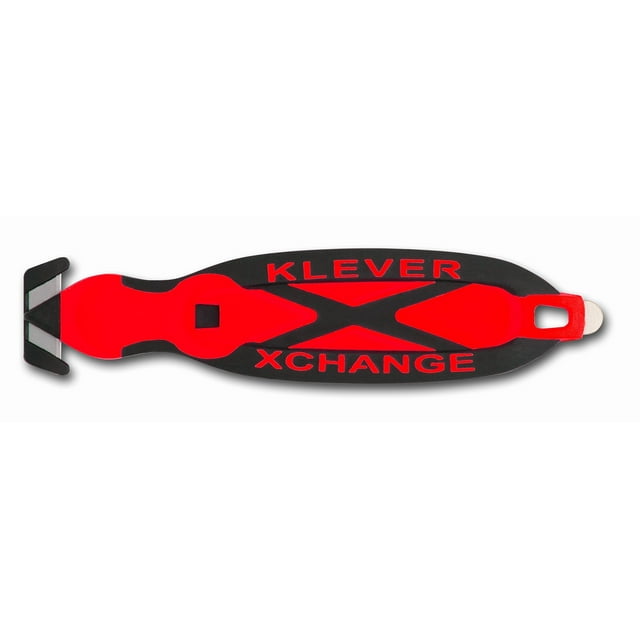 Navaja multiusos Klever X-Change 16,5 cm negra y roja