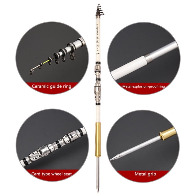 ruzhgo Soft Tail Fishing Raft Rod with Insertion Design for Angler's Holiday Good Gift