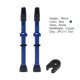thumbnail image 2 of Greeniant 1 par de válvulas de vástago de aleación de bicicleta 48/54/58/60/78mm bicicleta F/V Presta válvula de neumático sin cámara pezón de Ciclismo azul 78 mm Greeniant OD2801-11B, 2 of 6
