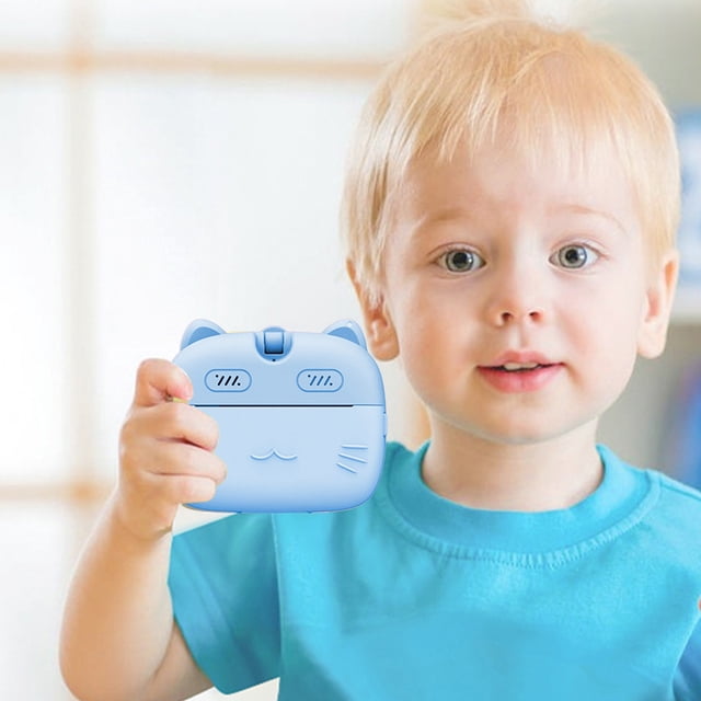 Cámara digital para niños, cámara de impresión instantánea, grabación de 1080P, pantalla de 2.0 pulgadas, lente giratoria de 180 grados, 48 megapíxeles, ligera, portátil para fotografía infantil, tint