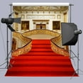 thumbnail image 2 of YUSDECOR Background 5x7ft Red Carpet Stairs Photography Backdrop Birthday Events Photo Props, 2 of 3