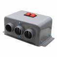 thumbnail image 1 of Car heater - small defogging and defrosting three-hole winter electric heater in the car 13cm 14cm 10cm, 1 of 5