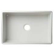 ALFI brand AB510-W White 30 Contemporary Smooth Apron Fireclay Farmhouse Kitchen Sink