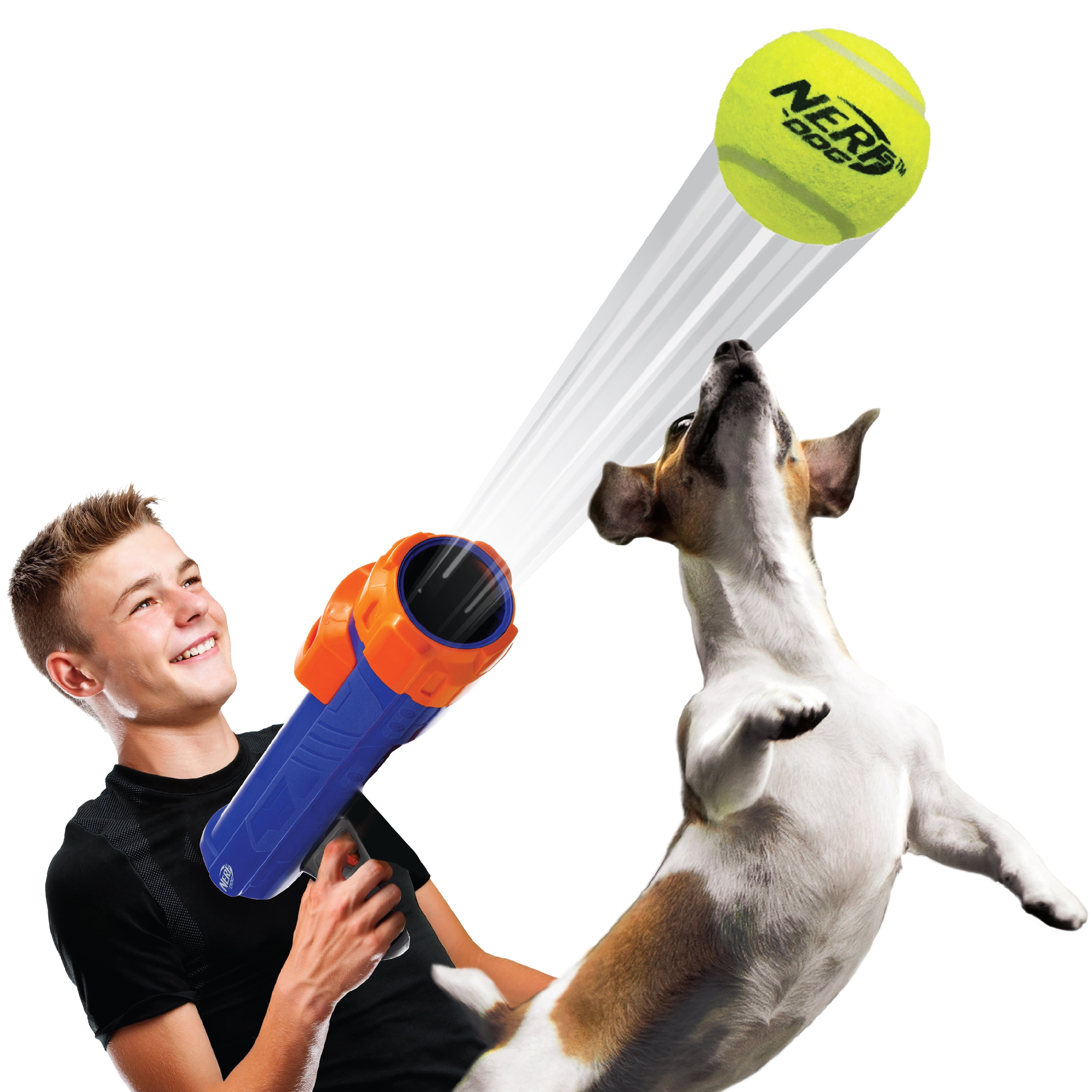 NERF DOG Tennis Ball Blaster Dog Toy, Medium 