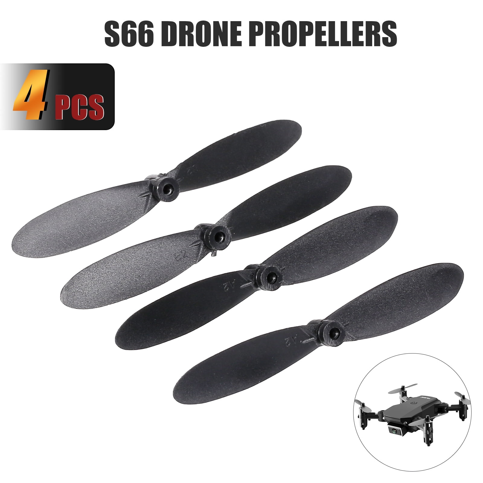 Replacement 5 Pack of Propellers Blades DM007 X007 Quadcopter Spy Drone 