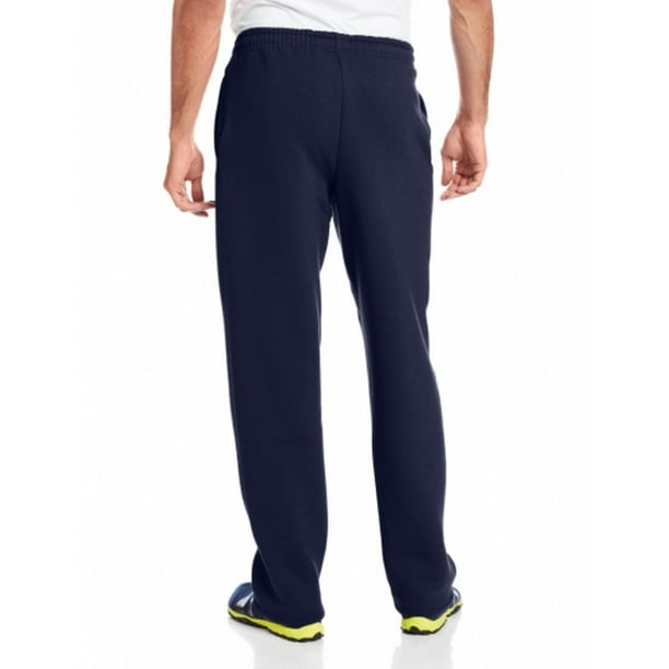 Athletic Works Men's Open Bottom Fleece Pants, Sizes S-2XL