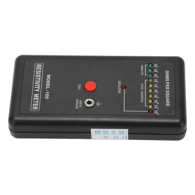 Resistance Meter, Static Electricity Tester High Precise Self Calibration ABS For Incoming Inspection