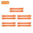 thumbnail image 3 of Uxcell 24pair Silicone Eyeglass Temple Tips Sleeve Retainer Anti-Slip Eyewear Retainers Elastic Comfort, Orange, 3 of 6