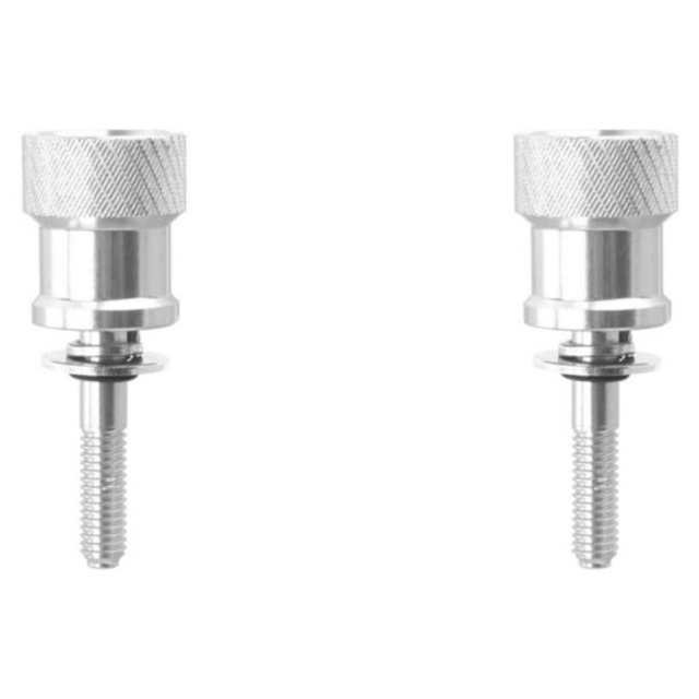 Maytalsory Siège de Moto en Aluminium pour R Quick T Neuf Libération Argent Pur 53x20mm 2Set