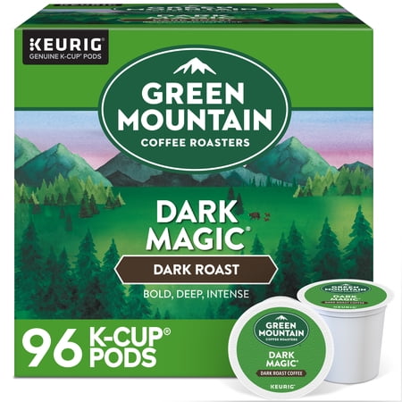 (4 pack) Green Mountain Coffee Roasters, Dark Magic Dark Roast K-Cup Coffee Pods, 24 Count