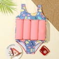 thumbnail image 2 of Floating Swimsuit with Adjustable Buoyancy,Floating Life Vest Swimsuit with Cap for Kids 1-5 Years Baby Girl Boy Girl Boys, 2 of 7
