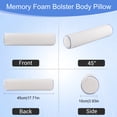 thumbnail image 5 of POWER OF NATURE Round Cervical Neck Roll Cylinder Bolster Pillow Cushion Memory Foam Removable Washable Cover, for Head, Neck, Back, and Legs Ideal for Spine and Neck 47*13*13CM, 5 of 8