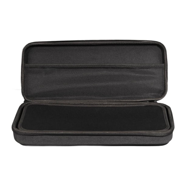 Estuche rígido para teclado, estuche de viaje, portátil, a prueba de polvo, práctico, con asa organizadora para teclados mecánicos de 98 teclas.