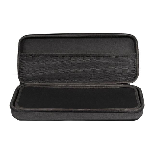 Estuche rígido para teclado de viaje, portátil, resistente al polvo, práctico y resistente, con asa organizadora para teclado mecánico de 98 teclas.