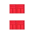thumbnail image 3 of Transemion Organisateur de Plateau Pratique Support Multi-Bateaux Pots Conteneurs Kits Plateau de Rangement Perles Artisanat DIY Plateau de Rangement Rouge 2ensemble, 3 of 6