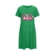 thumbnail image 5 of Camisón corto de talla grande para mujer, camisón de manga corta con estampado de pecho a la moda, camisón para mujer, 5 of 5