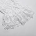 thumbnail image 5 of Wangmeiwg Women's Casual Pants - Solid Color Fashion Lace Hollow See-Through Cropped Pants forParties White XL, 5 of 8