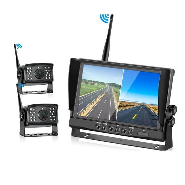 9 Inch Wireless Car Monitor Wifi 360 Camera DVR Monitors Backup Recorder IPS Screen Of Reverse Rear View Camera For Truck ,Clear Night Vision
