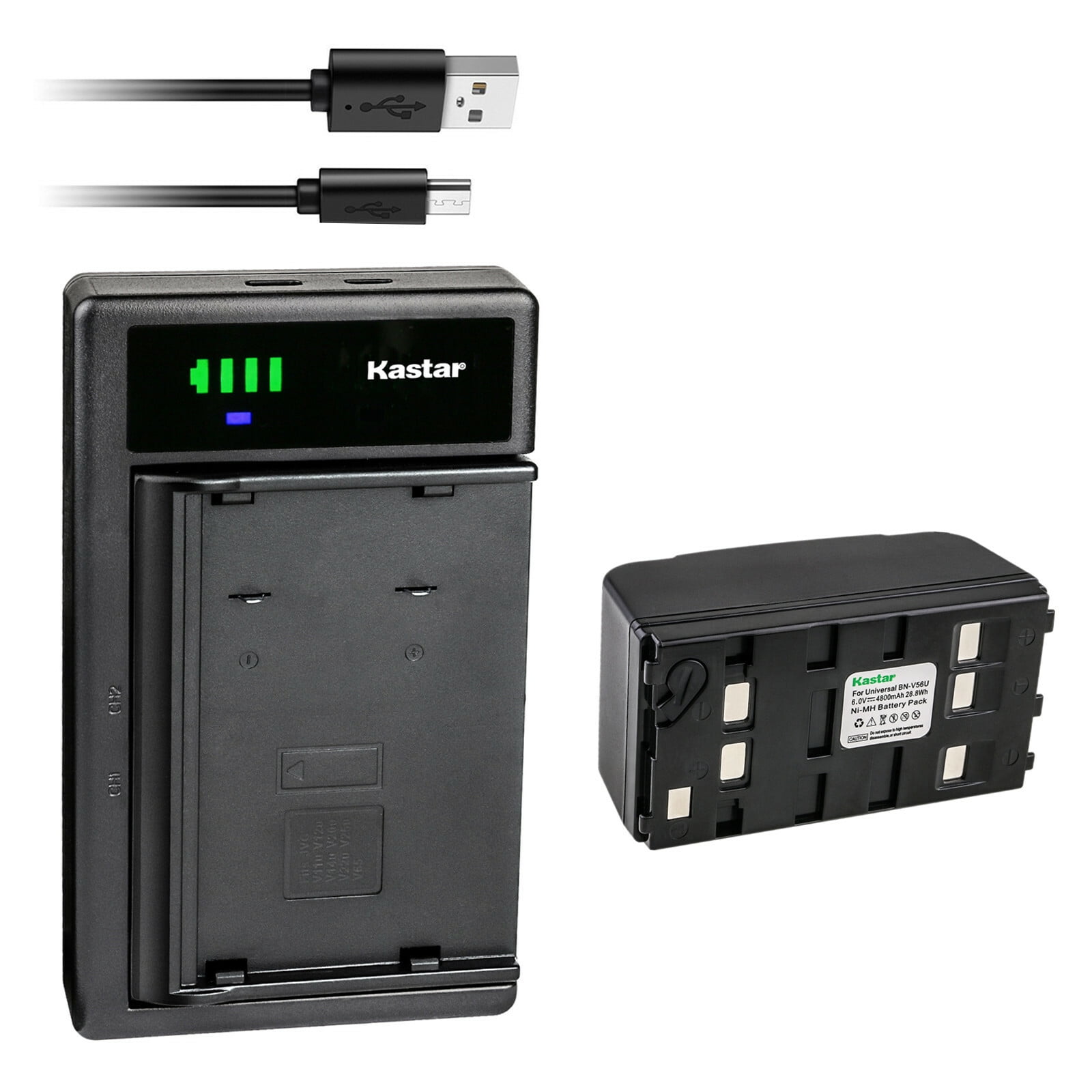 Kastar 1-Pack Battery and Smart USB Charger Replacement for Model 155 BB-013104, Model 158 BB-078188 BB-146659, CRD0050 BB-013077 BB-013207 BB-018535, SM8400 BB-013068 Camcorder