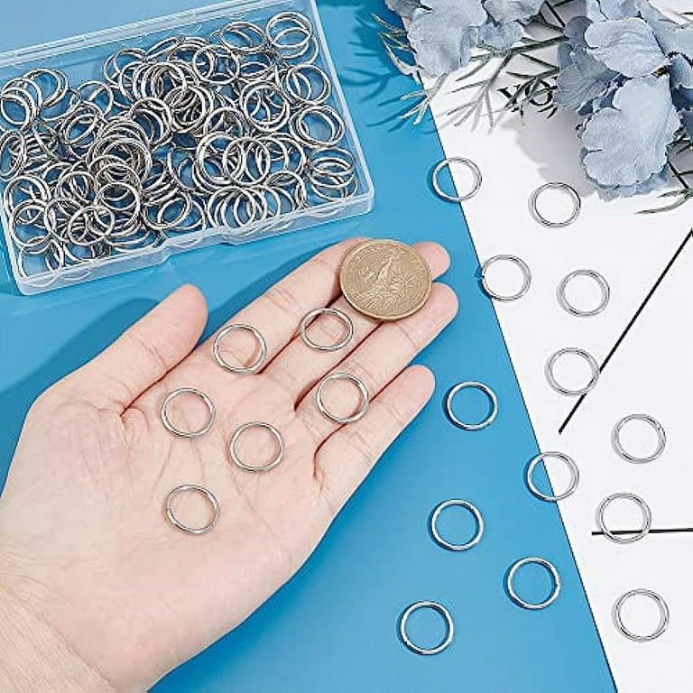 Wholesale DICOSMETIC 150Pcs 925 Sterling Silver Open Jump Rings 