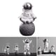 thumbnail image 4 of Estatua de astronauta, figura decorativa para habitación de niños, escultura en miniatura de astronauta, espacio exterior, juguetes educativos de aprendizaje preescolar Plata 9.5x8x15.5CM, 4 of 9