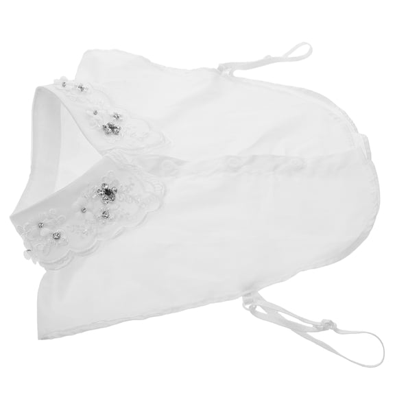 LOLIPPYY Removable Faux Collar Cotton Dickey Shirt Insert Stylish Korean Design for Spring and Autumn Outfits