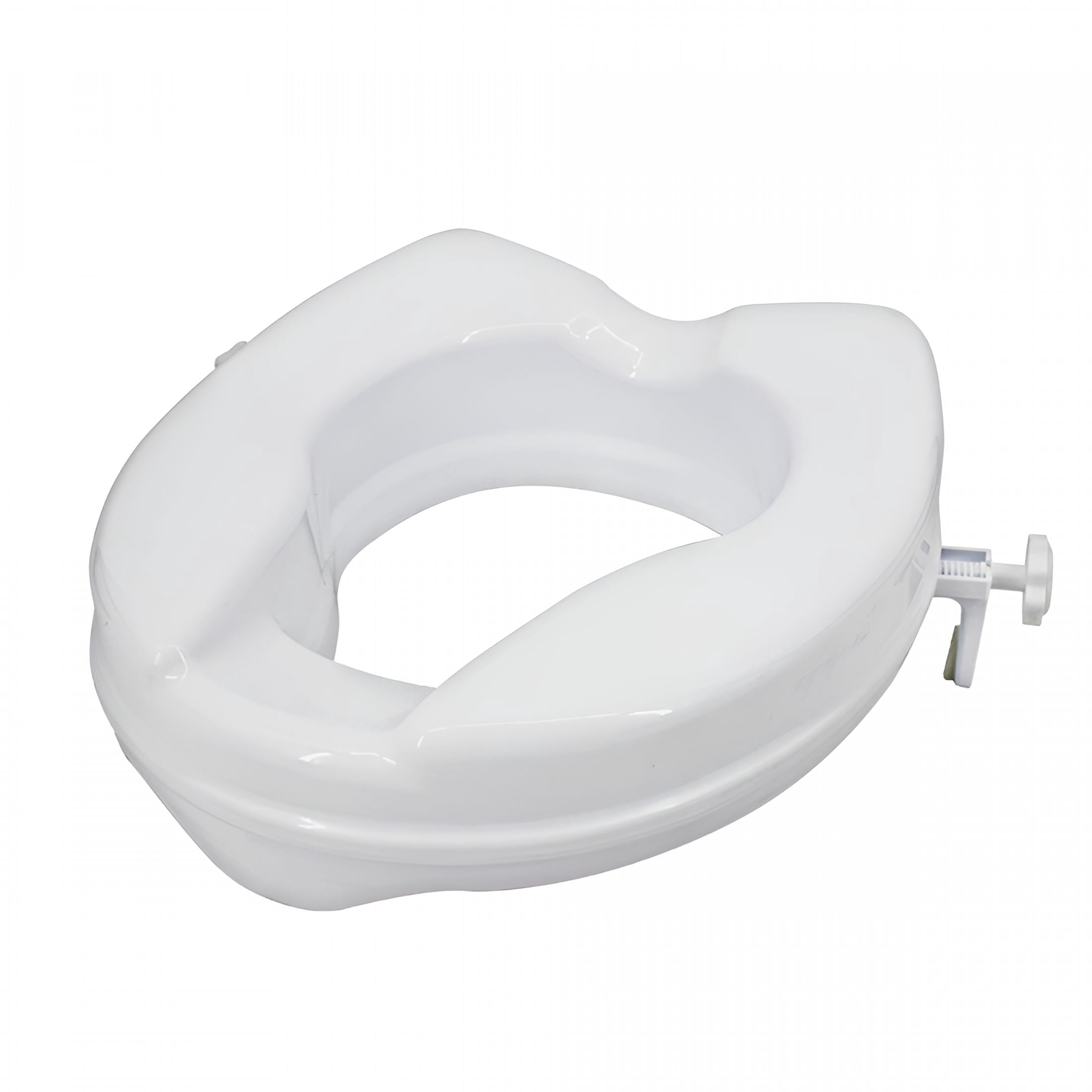 XIRQI Raised Toilet Seat 300 Lbs Heavy Duty Elevated with Tightening Clamps for Most