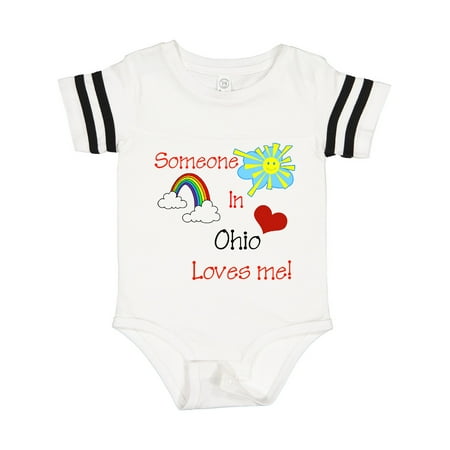 

Inktastic Someone in Ohio Loves Me! Gift Baby Boy or Baby Girl Bodysuit