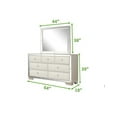 thumbnail image 7 of JINS and VICO 5-Piece Modern Wood and Velvet Queen Bedroom Set, Beige, 7 of 7
