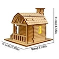 thumbnail image 6 of Kuroiy Light-Up Wooden Christmas Village House DIY Kit | Handmade Craft Cabin with LED | Paintable Holiday Decoration | Warm Glow Display | Gift Keepsake | 1 Piece, 6 of 8