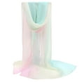 thumbnail image 2 of D-GROEE Long Chiffon Light Wedding Scarf Silky Gradient Color Party Shawl Spring Summer Beach Wrap for Women, 2 of 8