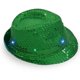 thumbnail image 1 of Adult 9 -color LED lamp sequins Performance Jazz cap (green) 1 pieces, 1 of 5
