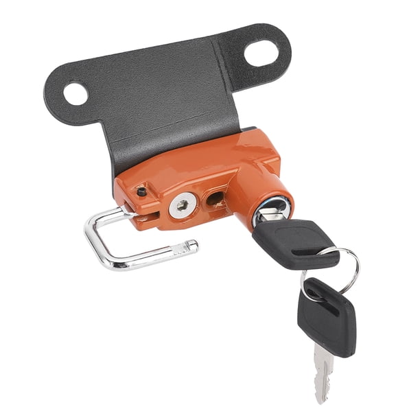 Cerradura de casco de aleación de aluminio, gancho de seguridad antirrobo, modificación de motocicleta, apto para SuperDuke R 1290 2014 en adelante (naranja)