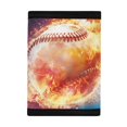thumbnail image 3 of Chririnla Baseball Pattern Kids Trifold Wallet for Outdoor, Polyester Children's Wallet with Slim Washable Trifold Card Wallet, 3 of 6