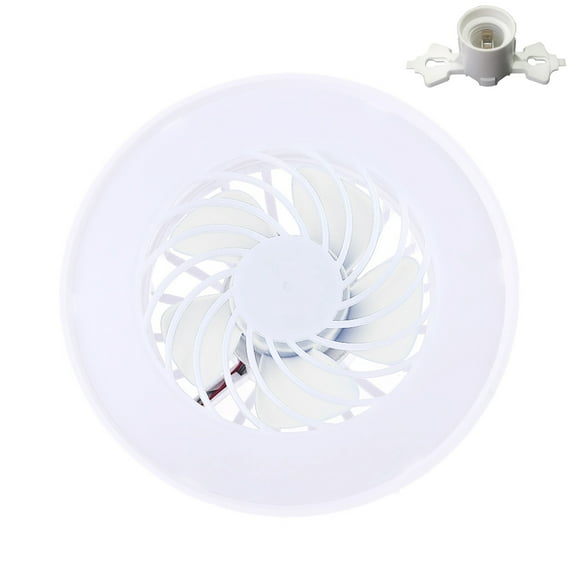 YIEMEEN Mini Fan Lamp Ceiling Fan with LED Light Cooler Lamp with E27 Lamp Head for Room