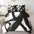 thumbnail image 1 of Erosebridal Futuristic Stripe Bedding Sets Queen Size, Abstract Geometric Comforter Sets with Sheets, Minimalism Decor, Reversible, 1 of 5